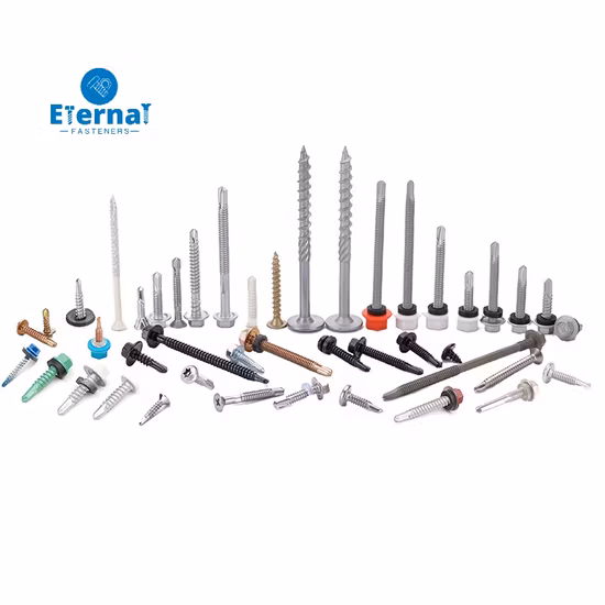 Roofing Screw Bi-Metal Self Drilling Screw Self Tapping Screw Wood Screw Drywall Chipboard Screw Furniture Screw Machine Screws Tek Screws with EPDM Washer