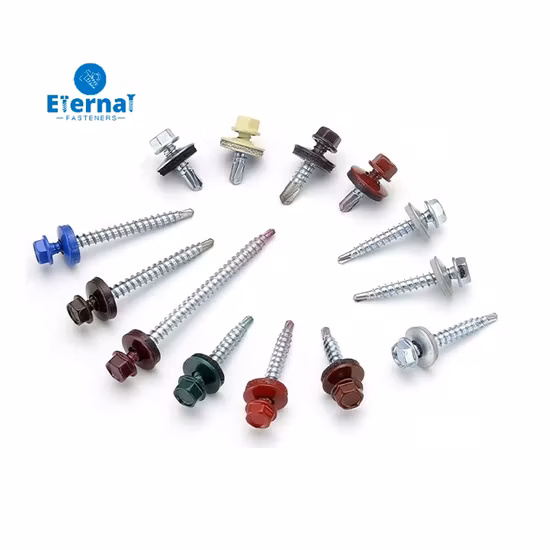 Roofing Screw Bi-Metal Self Drilling Screw Self Tapping Screw Wood Screw Drywall Chipboard Screw Furniture Screw Machine Screws Tek Screws with EPDM Washer