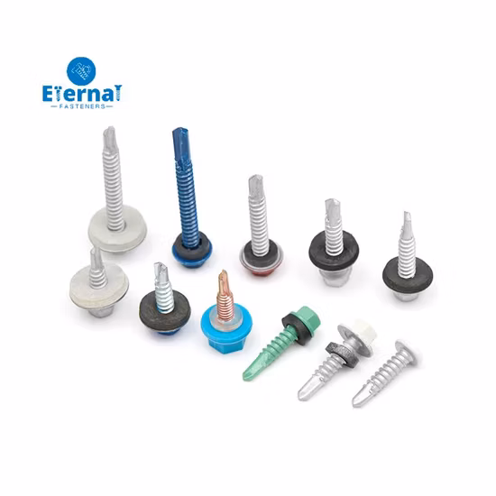 Roofing Screw Bi-Metal Self Drilling Screw Self Tapping Screw Wood Screw Drywall Chipboard Screw Furniture Screw Machine Screws Tek Screws with EPDM Washer